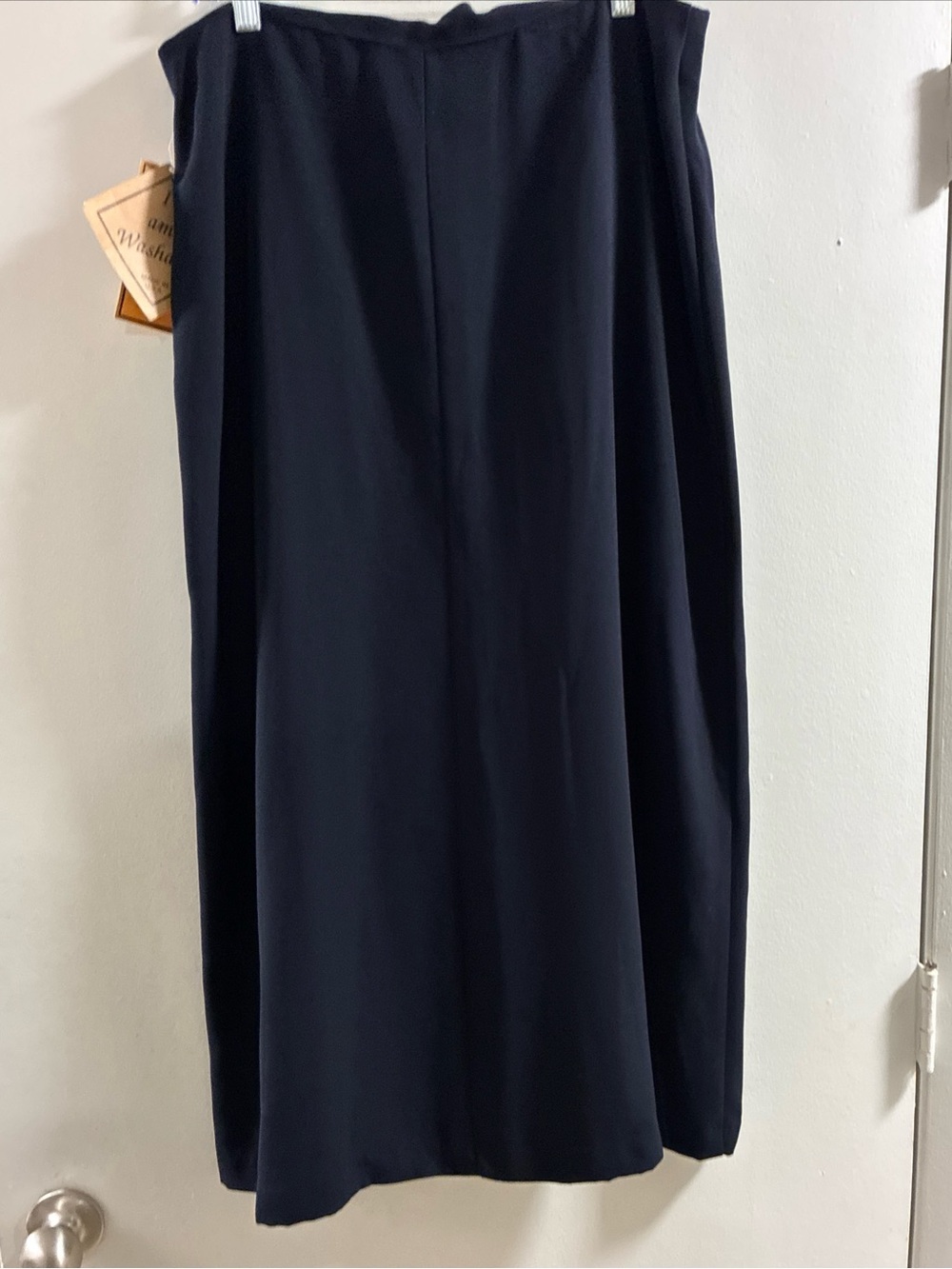 Melissa Lawrence Black Button-Front Midi Skirt - Picture 2 of 7